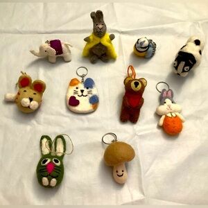 Wool felt ornament,keychain,bag pendant, Christmas tree decoration